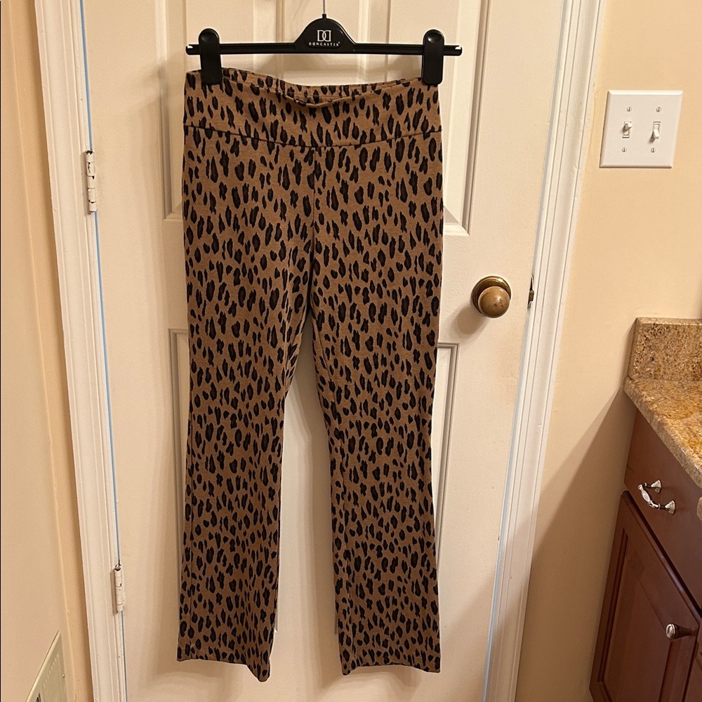 New York & Company Leopard Print Pants - Brown and Black